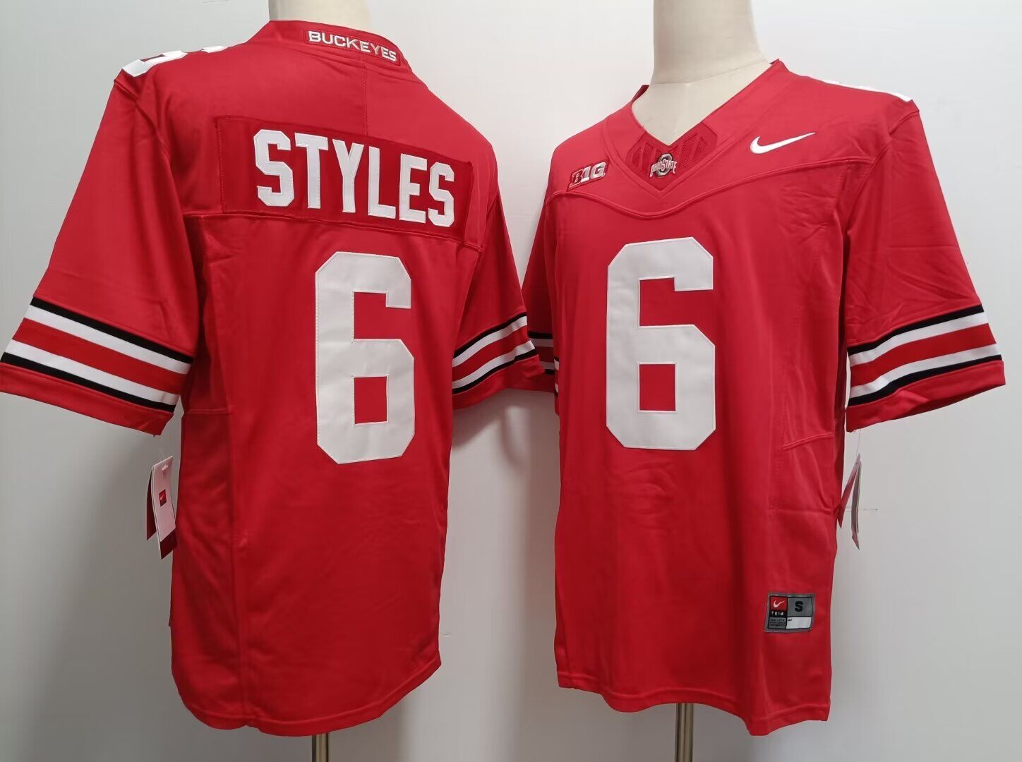 NCAA Men Ohio State Buckeyes #6 Sonny Styles red  Nike jersey